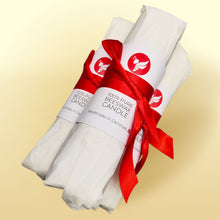 Load image into Gallery viewer, Set of 3 No.3 beeswax candles wrapped